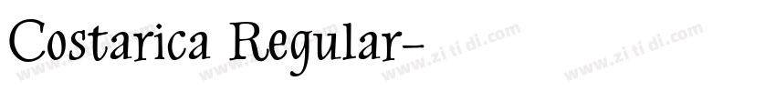 Costarica Regular字体转换